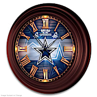 Dallas Cowboys Illuminated Atomic Wall Clock