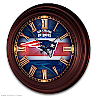 New England Patriots Illuminated Atomic Wall Clock