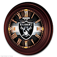 Las Vegas Raiders Illuminated Atomic Wall Clock