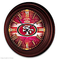 San Francisco 49ers Illuminated Atomic Wall Clock