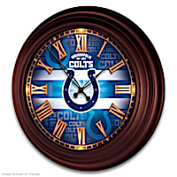 Indianapolis Colts Illuminated Atomic Wall Clock
