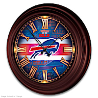 Buffalo Bills Illuminated Atomic Wall Clock