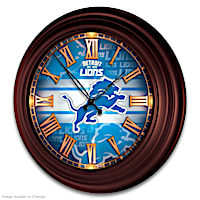 Detroit Lions Wall Clock