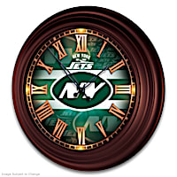 New York Jets Illuminated Atomic Wall Clock