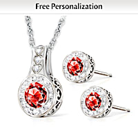 I'll Love You Forever Personalized Necklace & Earrings Set