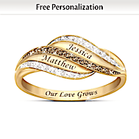 Our Love Grows Forever Personalized Diamond Ring