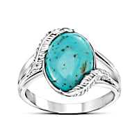 "Sedona Canyon" Turquoise Ring With Over 5.5 Carats