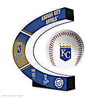 Kansas City Royals Levitating Baseball Lights Up And Spins
