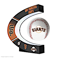 San Francisco Giants Levitating Baseball Lights Up And Spins
