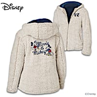 Disney "Cuddled With Love" Women's Lightweight Sherpa Jacket
