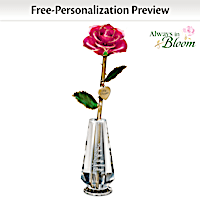 "My Precious Daughter" Personalized Real Rose Centerpiece