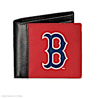 Boston Red Sox Men's RFID Blocking Leather Wallet