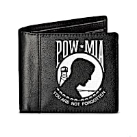 "Never Forgotten" RFID Blocking POW And MIA Tribute Wallet