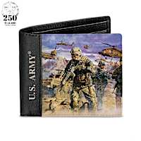 James Dietz "U.S. Army" Men's RFID Blocking Leather Wallet