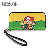 "The PEANUTS Gang" Women's Faux Leather Clutch Wallet