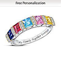 My Family Together Forever Personalized Ring