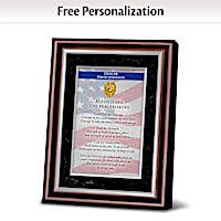 Police: Blessed Are The Peacemakers Personalized Frame