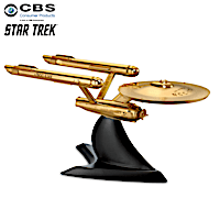 STAR TREK U.S.S. Enterprise NCC-1701 Cast Metal Sculpture