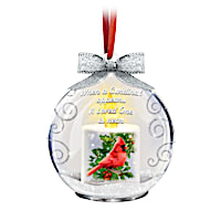 Dona Gelsinger Heaven’s Messenger Illuminated Glass Ornament