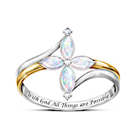 The Trinity Opal And Diamond Ring