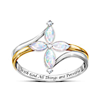 The Trinity Opal And Diamond Ring