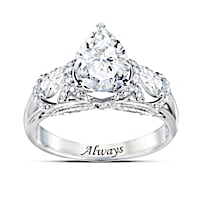 "Message From Heaven" Diamonesk Simulated Diamond Ring