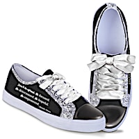 Michelle Obama Canvas Women's Shoes With Inspirational Quote