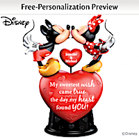 Disney Mickey Mouse And Minnie Mouse Personalized Figurine