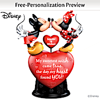 Disney Personalized Romantic Figurine With Music And Motion