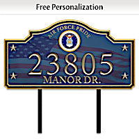 Air Force Pride Personalized Address Sign