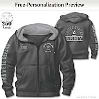 Ready At The Reveille Army Personalized Men's Hoodie