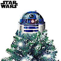 STAR WARS R2-D2 Tree Topper With Rotating Light Projector