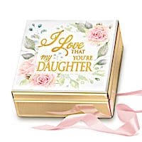 "I Love That You're My Daughter" Mirrored Music Box