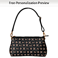 Personalized Handbag With Your Initials In Designer Pattern