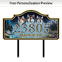 Welcome To Our Den Personalized Address Sign