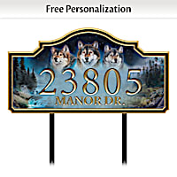 Welcome To Our Den Personalized Address Sign