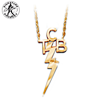 18K Gold-Plated Elvis Taking Care Of Business Necklace