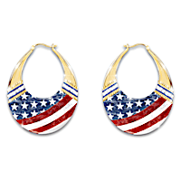 American Flag Earrings