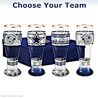 NFL Four-Piece Pilsner Glass Set: Choose Your Team