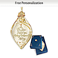 Illuminated Glass Ornament Personalized For Your Daughter