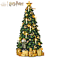 HARRY POTTER HOGWARTS Illuminated Musical Tabletop Tree