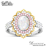 Bob Mackie "Beautiful Bombshell" Simulated Opal Ring