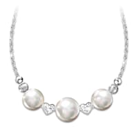 "Today, Tomorrow & Always" Romantic Cultured Pearl Necklace
