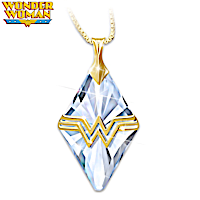 18K Gold-Plated I Am Wonder Woman Pendant Necklace