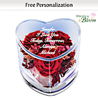 "True Love Is Forever" Personalized Floral Table Centerpiece