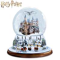 "I'd Rather Stay At HOGWARTS" Rotating Musical Glitter Globe