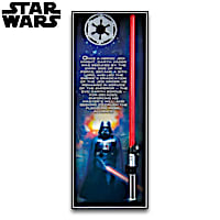 STAR WARS Illuminating Darth Vader Lightsaber Wall Decor