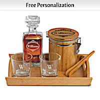 Personalized 6-Piece Barware Set With Name And Initial