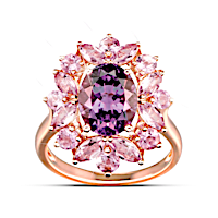 4-Carat Genuine Amethyst Radiance Ring