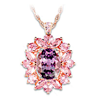 Amethyst Radiance Pendant Necklace